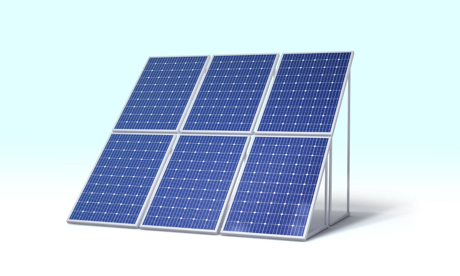 Solar panels on building